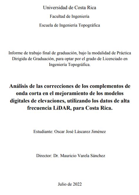 Análisis de las correcciones de los complementos de onda corta en el