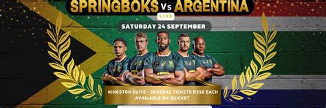 Book tickets for South Africa Vs Argentina LIVE @Kingston Beach Club