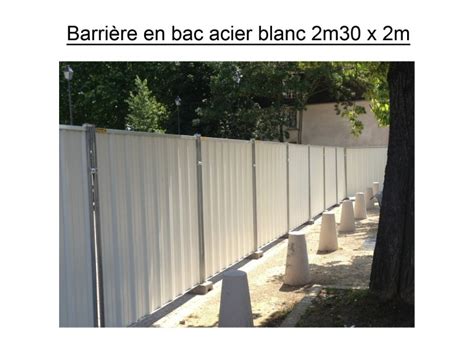 Cloture De Chantier Opaque Bac Acier 2 M De Haut ID Acier