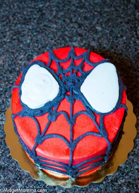 How To Make A Spiderman Cake With Homemade Cake And Frosting