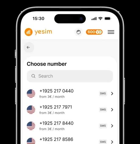 Виртуальные Номера Телефона для SMS, онлайн мессенджеров. - Yesim