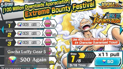 Summon For Luffy Gear With Rd Again One Piece Bounty Rush Youtube