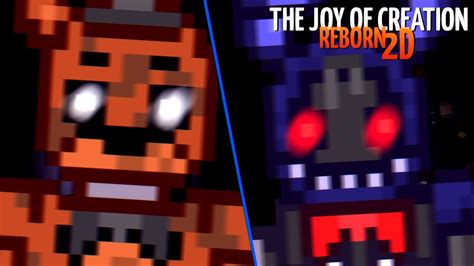 The Joy Of Creation Reborn 2d Getting Chased By Ignited Freddy And Ignited Bonnie [part 1