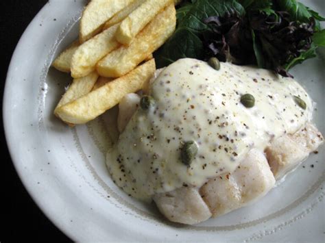 White Fish with Mustard White Sauce – Hiroko's Recipes