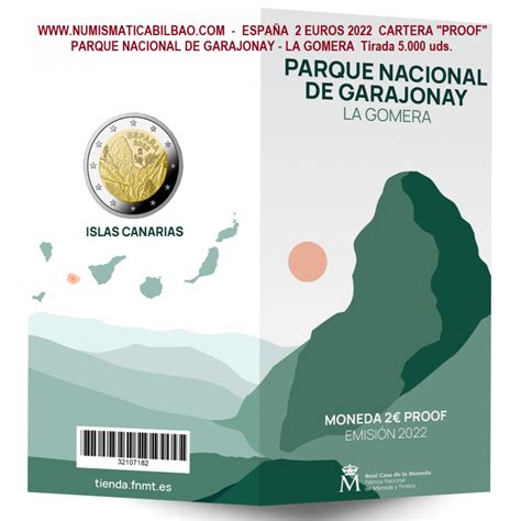 Moneda X Espa A Euros Parque Nacional De Garajonay Unesco La