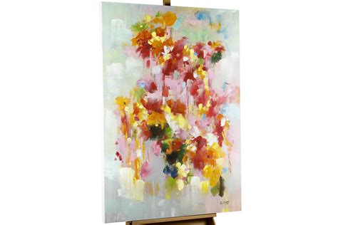 Handgemaltes Acrylbild Mit Bunten Klecksen KunstLoft