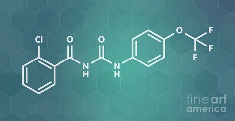 Triflumuron Insecticide Molecule Photograph By Molekuul Science Photo