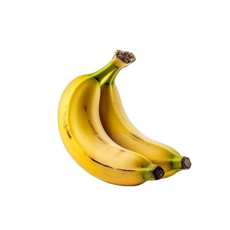 Um Cacho De Bananas Em Um Fundo Branco Png Ai Generativo Transparente