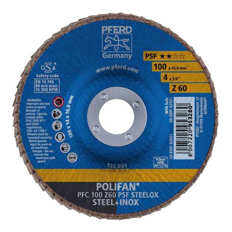 Pferd Polifan Flap Disc Gp Zirconia Pfc Z Psf