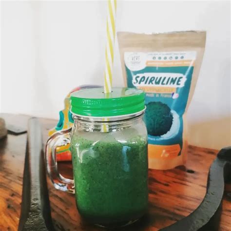 Smoothie Kiwi Spiruline Vert L essentiel Spiruline française