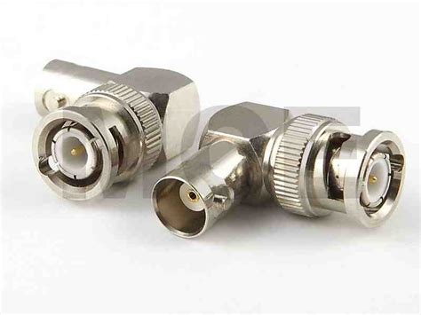 BNC Verbinder, BNC Stecker auf BNC Buchse, BNC 90 Grad Winkel