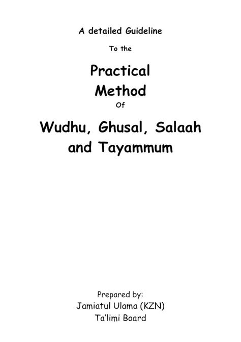 Pdf Purity Guide A Detailed Guideline To The Practical Method Of