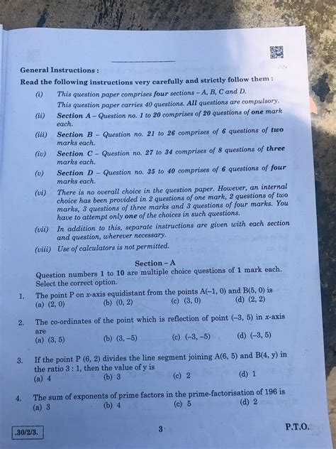 CBSE Class 10th Maths board exam 2020: Check Class 10 Maths full ... 