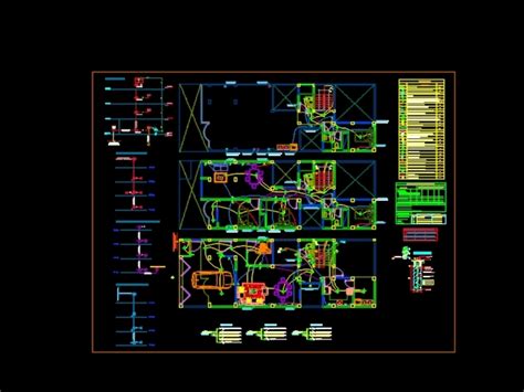 Subestación Eléctrica En DWG Librería CAD