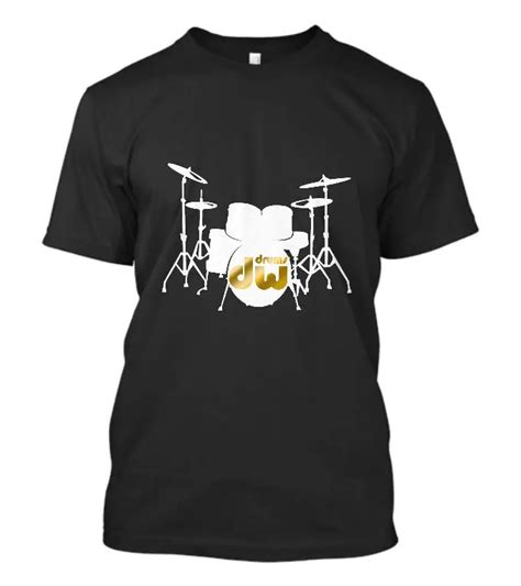 New Dw Drum Logo T Shirt Music Instrument Drum Set Men Tee Size S 5xl