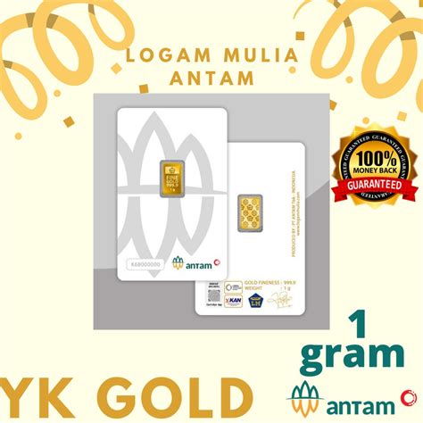 Jual Emas Antam Gram Logam Mulia Certicard Terbaru Shopee Indonesia