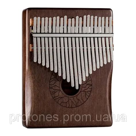 Калимба Hluru Huashu KHD21 Lotus Mahogany Brown (21 язычков, красное ...