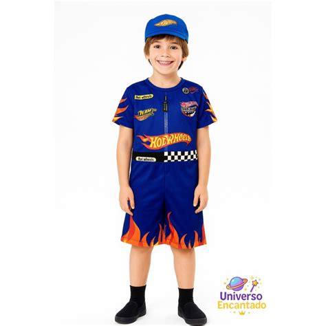 Fantasia Infantil Piloto Hot Wheels Shopee Brasil