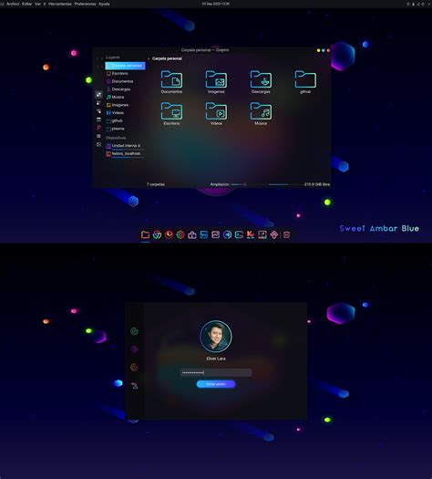 Sweet Ambar Blue - KDE Store