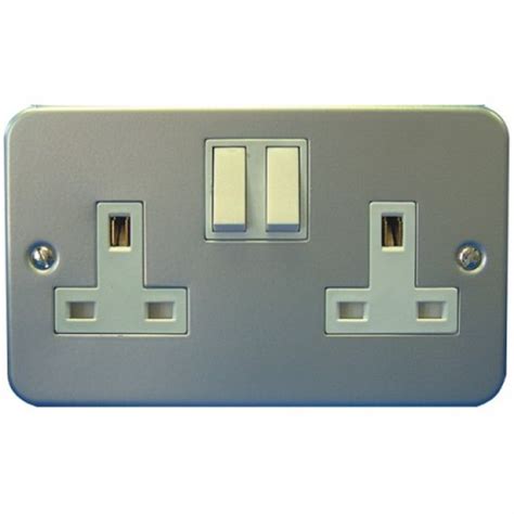 Metal Clad Double Socket 2 Gang 13a Switched 4439 From £581