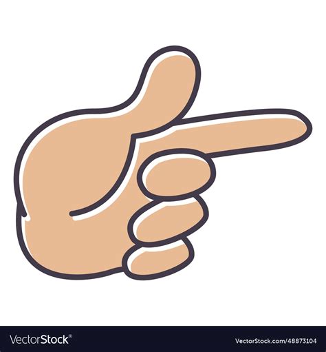 Hand Pointing Fingers Royalty Free Vector Image