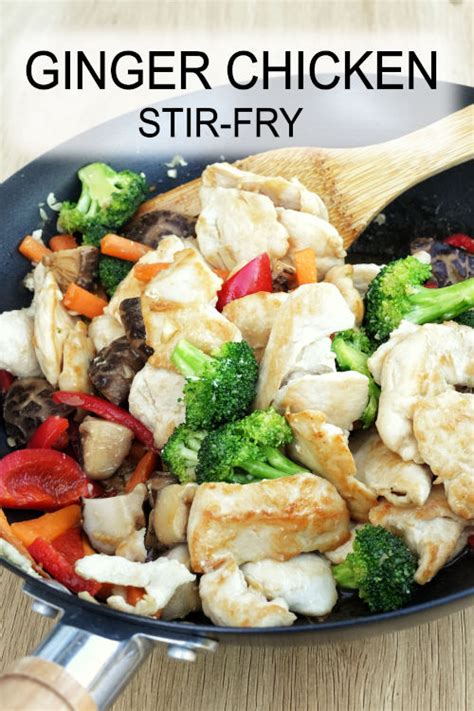 Ginger Chicken Stir Fry Quick And Easy Minute Recipe