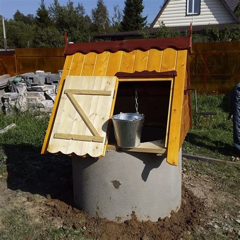 Отделка колодца из бетонных колец (70 фото) » НА ДАЧЕ ФОТО