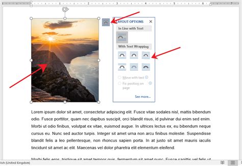 How To Wrap Text Around Images In Ms Word Officebeginner