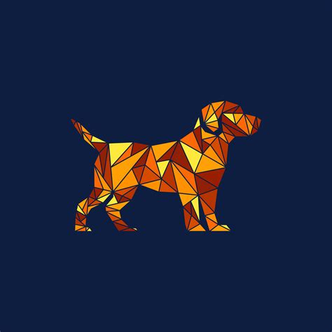 Dog Pet Animal Polygon Geometric Creative Design 20035675 Vector Art At