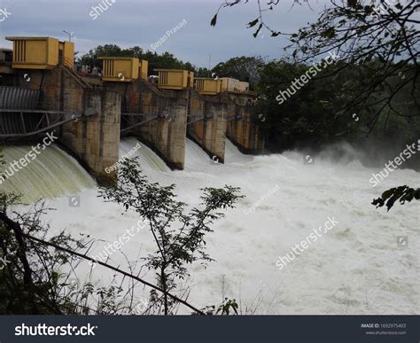 Dam Water Reservoir Doors Open Overflow Stock Photo 1692975403 ...