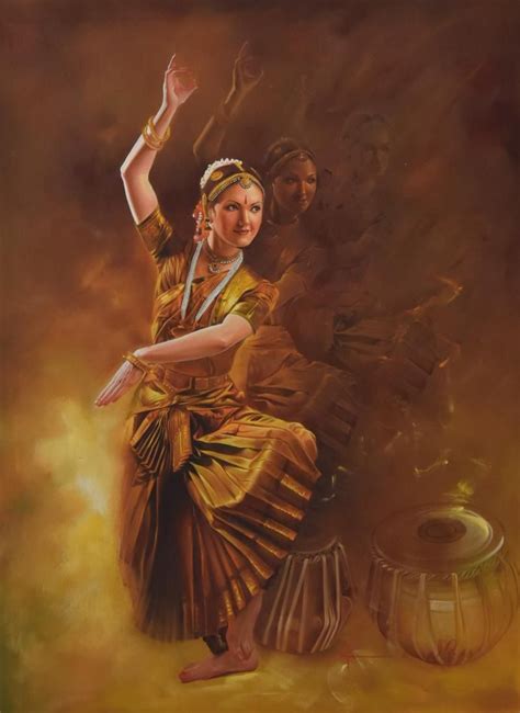 The Dancing Lady Painting By Nirmal Yadav Dancer