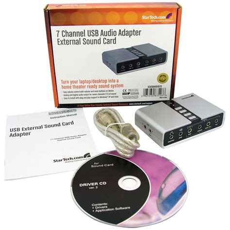 Startech Usb Audio Adapter Icusbaudio D Pc Canada