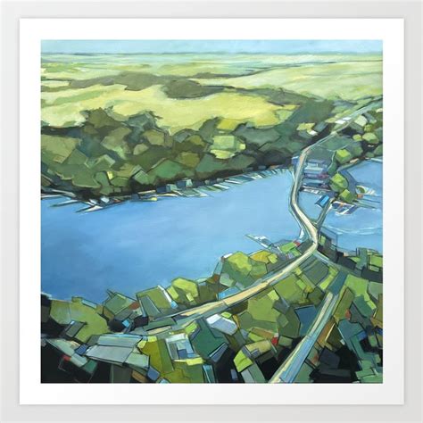 Bond East And West Lake Okoboji Art Print By Danielle Clouse Gast