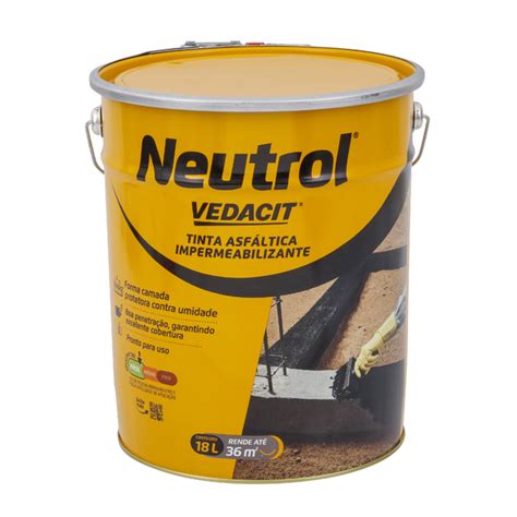 Pintura Asfáltica Neutrol 18L Vedacit Leroy Merlin