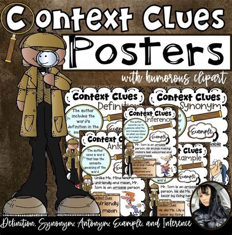 Context Clues Posters Types Of Context Clues Posters Context Clues