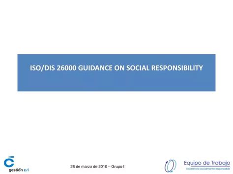 Ppt Isodis 26000 Guidance On Social Responsibility Powerpoint