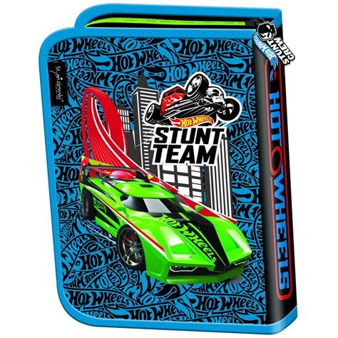 Piórnik dwuklapowy bez wyposażenia Hot Wheels samochody dla chłopca plecak tornister pl