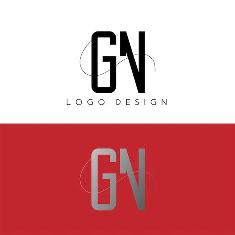 Premium Vector GN Initial Letter Logo Design