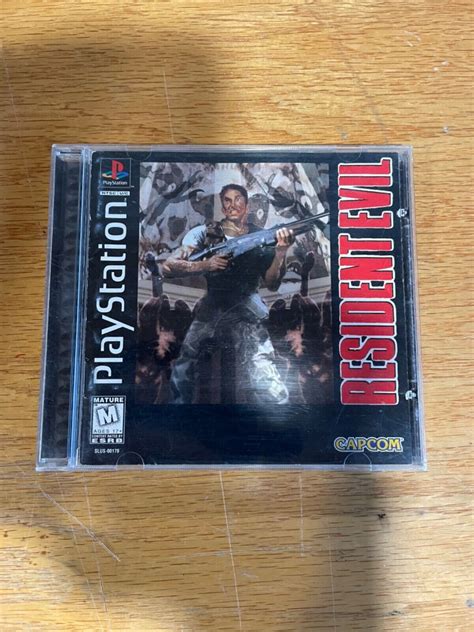 Resident Evil Sony Playstation Ps W Black Game Disc Case