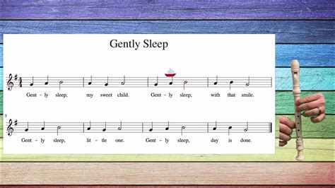 Gently Sleep Recorder Play Along Youtube