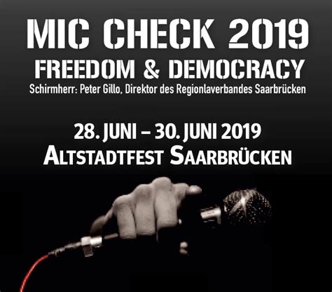 Mic Check Goes Altstadtfest Chance Saarland E V