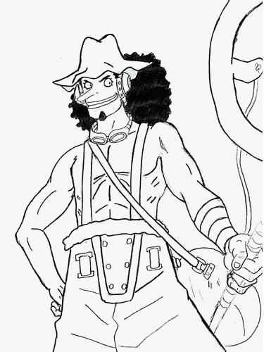 One Piece Usopp Coloring Pages Coloring Pages