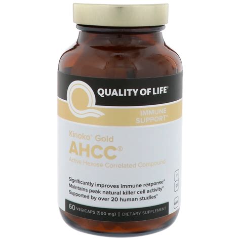 Quality Of Life Labs Kinoko Gold Ahcc Immune Support Mg