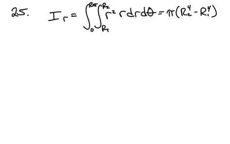 SOLVED A Determine By Direct Integration The Polar Moment Of Inertia