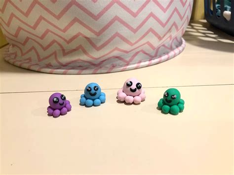 Clay octopus figurines | Etsy