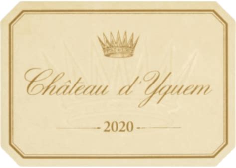 2020 Chateau D Yquem Sauternes HALF BOTTLE MacArthur Beverages