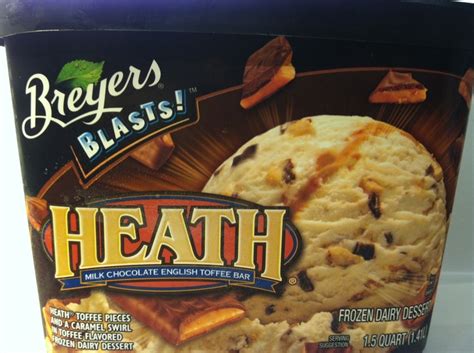 Breyers Blasts Heath English Toffee Frozen Dairy Dessert Review