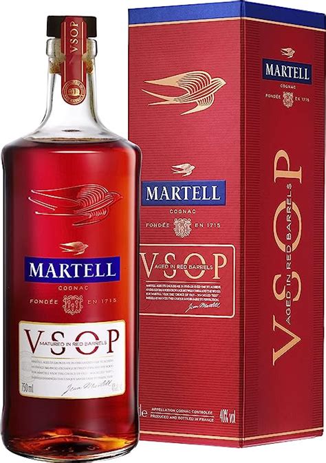 Cognac Martell VSOP aged in Red Barrels 700 ml La confezione può