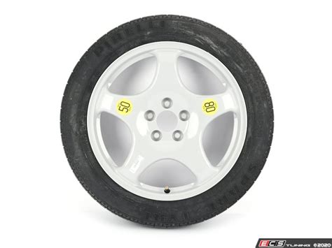 Assembled By Ecs 36116863416kt 18 Emergency Spare Wheel Tire Set