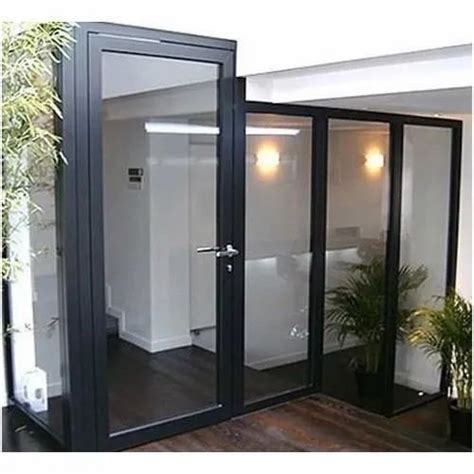 Powder Coated Black Aluminium Casement Door Single At Rs Square